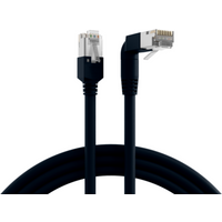 Patchkabel RJ45 Patchkabel Cat.5e S/UTP PVC, TM11 1x90° schwarz 5m - 1 VPE = 5 St�ck