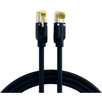 Patchkabel RJ45 Patchkabel Cat.6A S/FTP PUR, Cat.7 Rohkabel TM31 schwarz 30m - 1 VPE = 10 St�ck