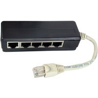 Telekom + LSA Systeme ISDN 5-fach Adapter, RJ45 Stecker / 5 x, RJ45 Buchse, terminiert - 1 VPE = 20 St�ck