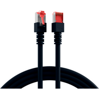 Patchkabel RJ45 Patchkabel Cat.6 S/FTP LSZH, schwarz 2m - 1 VPE = 10 St�ck