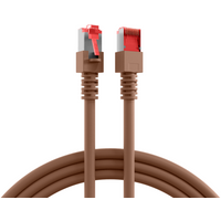 RJ45 Patchkabel Cat.6 S/FTP LSZH, braun 30m