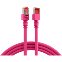 Patchkabel RJ45 Patchkabel Cat.6 S/FTP LSZH, magenta 15m - 1 VPE = 5 St�ck