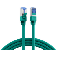 RJ45 Patchkabel Cat.6A S/FTP TPE, Cat.7 Rohkabel superflex grün 15m