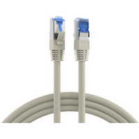 Patchkabel RJ45 Patchkabel Cat.6A S/FTP TPE, Cat.7 Rohkabel superflex grau 2m - 1 VPE = 10 St�ck