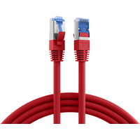RJ45 Patchkabel Cat.6A S/FTP TPE, Cat.7 Rohkabel superflex rot 25m