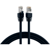 Patchkabel RJ45 Patchkabel Cat.8.1 S/FTP LSZH, BC schwarz 2m - 1 VPE = 10 St�ck