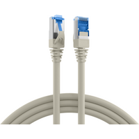 RJ45 Patchkabel Cat.6A S/FTP PVC, UL grau 30m