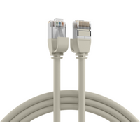 Patchkabel RJ45 Patchkabel Cat.6A U/FTP TPE, 4mm ultraflex grau 0,25m - 1 VPE = 10 St�ck
