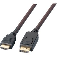 Displayport DisplayPort/HDMI Kabel Full HD,A-A, St-St, 1m, schwarz - 1 VPE = 10 St�ck