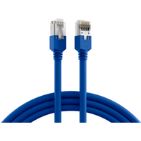 Patchkabel RJ45 Patchkabel Cat.5e SF/UTP LSZH, Draka UC300 TM11 blau 5m - 1 VPE = 5 St�ck