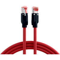 RJ45 Patchkabel Cat.6A S/FTP PUR, Draka UC900 TM21 rot 15m