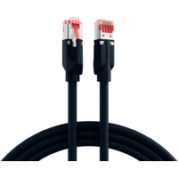 RJ45 Patchkabel Cat.6A S/FTP LSZH, Draka UC900 TM21 schwarz 15m