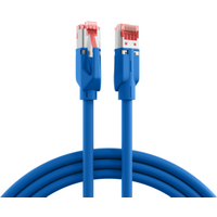 Patchkabel RJ45 Patchkabel Cat.6A S/FTP LSZH, Draka UC900 TM21 blau 0,5m - 1 VPE = 5 St�ck