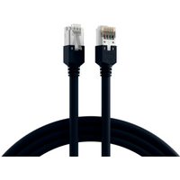 Patchkabel RJ45 Patchkabel Cat.5e F/UTP LSZH, Draka UC300 TM11 schwarz 7,5m - 1 VPE = 5 St�ck