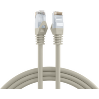 RJ45 Patchkabel Cat.6 U/UTP LSZH, CCA grau 50m