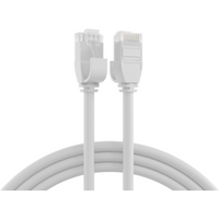 Patchkabel RJ45 Patchkabel Cat.6A U/UTP TPE, 3,6mm ultraflex weiß 5m - 1 VPE = 10 St�ck