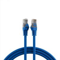 Kupferverkabelung RJ45 Patchkabel Cat.5e U/UTP LSZH, CCA AWG24/7 blau 30m - 1 VPE = 5 St�ck