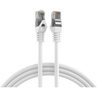 Kupferverkabelung RJ45 Patchkabel Cat.5e U/UTP LSZH, CCA AWG24/7 weiß 25m - 1 VPE = 5 St�ck