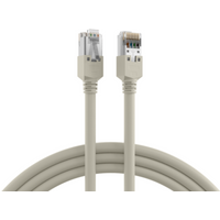 Patchkabel RJ45 Patchkabel Cat.5e F/UTP LSZH, Draka UC300 TM11 grau 1m - 1 VPE = 5 St�ck
