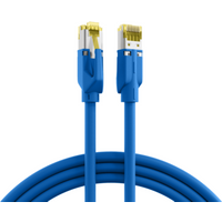 Patchkabel RJ45 Patchkabel Cat.6A S/FTP LSZH, Draka UC900 TM31 blau 1m - 1 VPE = 5 St�ck