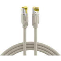 Patchkabel RJ45 Patchkabel Cat.6A S/FTP LSZH, Draka UC900 TM31 grau 7,5m - 1 VPE = 5 St�ck