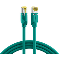 Patchkabel RJ45 Patchkabel Cat.6A S/FTP LSZH, Dätwyler 7702 TM31 grün 0,5m - 1 VPE = 5 St�ck