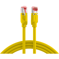 Patchkabel RJ45 Patchkabel Cat.6A S/FTP LSZH, Dätwyler 7702 TM21 gelb 5m - 1 VPE = 5 St�ck