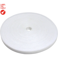 LTC ROLL STRAP Doppelseitige Klettbandrolle, 25m weiß
