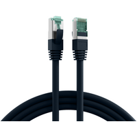 RJ45 Patchkabel Cat.6A S/FTP LSZH, schwarz 30