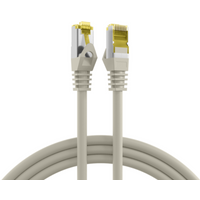 Patchkabel RJ45 Patchkabel Cat.6A S/FTP LSZH, Cat.7 Rohkabel grau 1,5m - 1 VPE = 10 St�ck