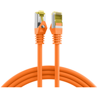 Patchkabel RJ45 Patchkabel Cat.6A S/FTP LSZH, Cat.7 Rohkabel orange 10m - 1 VPE = 5 St�ck