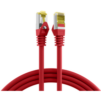Patchkabel RJ45 Patchkabel Cat.6A S/FTP LSZH, Cat.7 Rohkabel rot 10m - 1 VPE = 5 St�ck