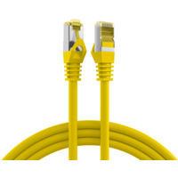 Patchkabel RJ45 Patchkabel Cat.6A S/FTP LSZH, Cat.7 Rohkabel gelb 1m - 1 VPE = 10 St�ck