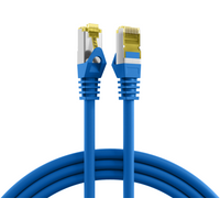 RJ45 Patchkabel Cat.6A S/FTP LSZH, Cat.7 Rohkabel blau 20m