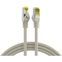 RJ45 Patchkabel Cat.6A S/FTP LSZH, Cat.7 Rohkabel grau 20m