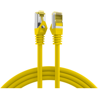 RJ45 Patchkabel Cat.6A S/FTP LSZH, Cat.7 Rohkabel gelb 20m