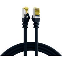 RJ45 Patchkabel Cat.6A S/FTP LSZH, Cat.7 Rohkabel schwarz 30m