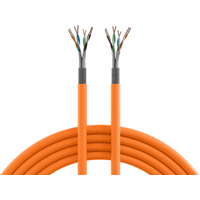 Verlegekabel INFRALAN® Cat.7A 1200 AWG22, S/FTP 4P, CPR B2ca orange RAL 2003 - 1 VPE = 1000 St�ck