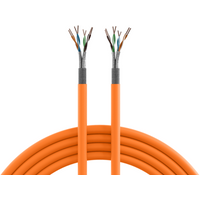 LAN Cat.7 1000 AWG23 S/FTP 4P, CPR Dca, orange, 500m