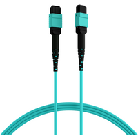 MTP®(F)-MTP®(F) Patchkabel OM3 12 Fasern, Typ B LSZH aqua 0,5m