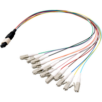MTP®(M)-LC Fanoutkabel OM4 8 Fasern, Typ B LSZH erika-violett 0,4m