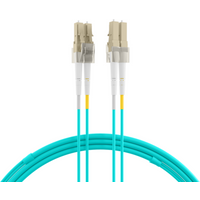 Glasfaser Patchkabel Duplex Patchkabel LC-LC OM3, 15m LSZH 2mm aqua - 1 VPE = 12 St�ck