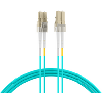 Duplex Patchkabel LC-LC OM3, 20m LSZH 2mm aqua
