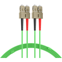 Duplex Patchkabel SC-SC OM5, 15m LSZH 3mm limettengrün
