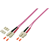 Duplex Patchkabel SC-SC OM4, 20m LSZH 3mm erikaviolett