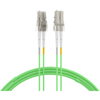 Duplex Patchkabel LC-LC OM5, 10m LSZH 2mm limettengrün