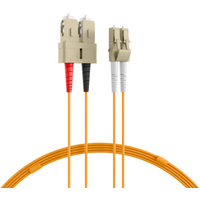 Glasfaser Patchkabel Duplex Patchkabel LC-SC OM2, 1m LSZH 2mm orange - 1 VPE = 10 St�ck