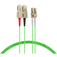 Glasfaser Patchkabel Duplex Patchkabel LC-SC OM5, 2m LSZH 2mm limettengrün - 1 VPE = 10 St�ck