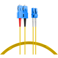 Glasfaser Patchkabel Duplex Patchkabel LC-SC OS2 G652D, 15m LSZH 2mm gelb - 1 VPE = 5 St�ck