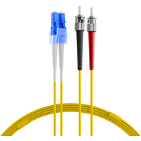 Glasfaser Patchkabel Duplex Patchkabel LC-ST OS2 G652D, 10m LSZH 2mm gelb - 1 VPE = 14 St�ck